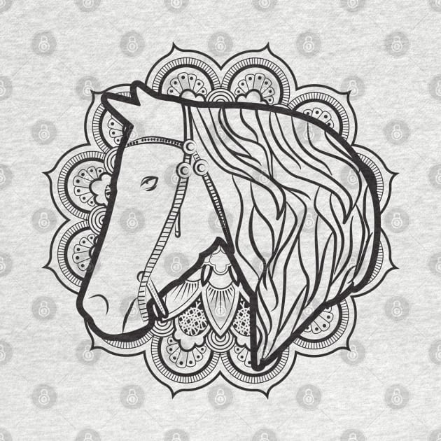 Mandala Horse by TomCage